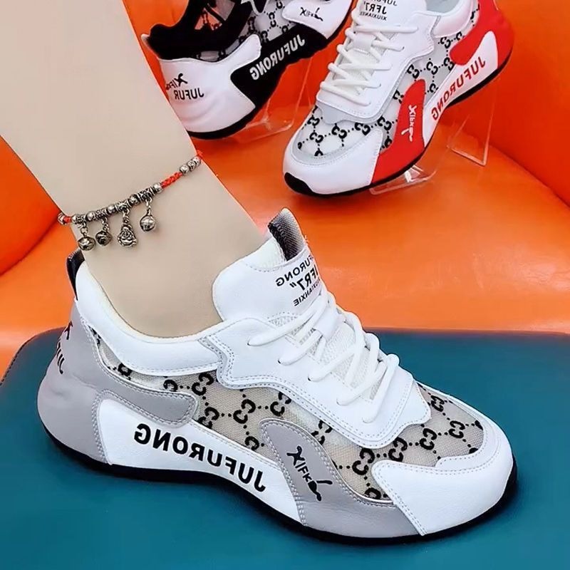 Unisex Color-Blocked Mesh Running Shoes