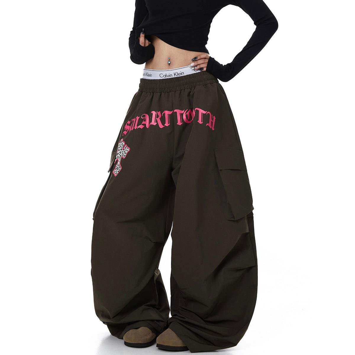 Cargo Pants Women Wide-Leg Pants Jazz Dance Knife Pants