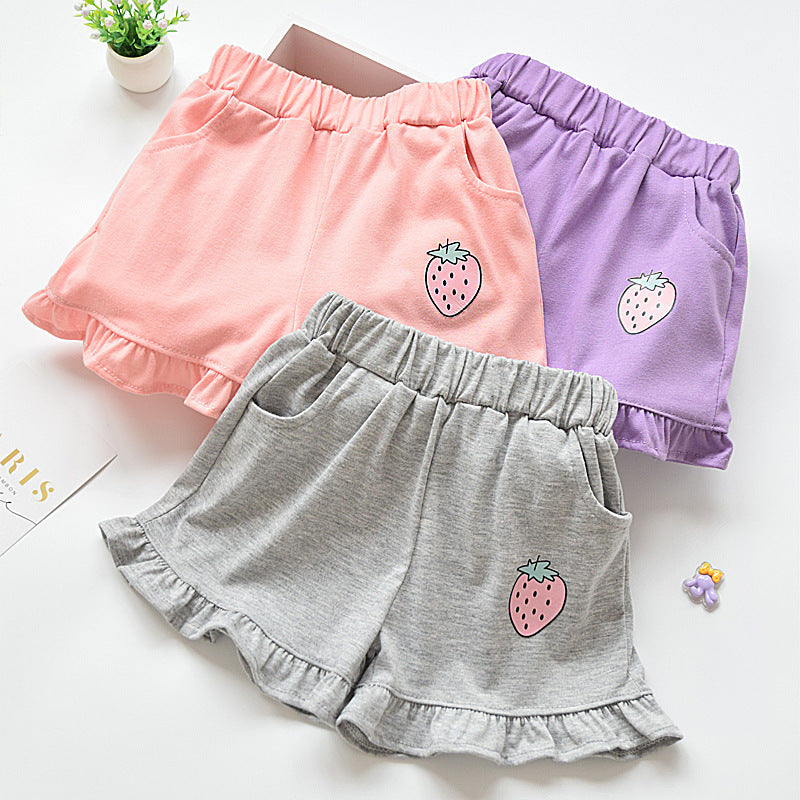 Girls' pants three quarter pants