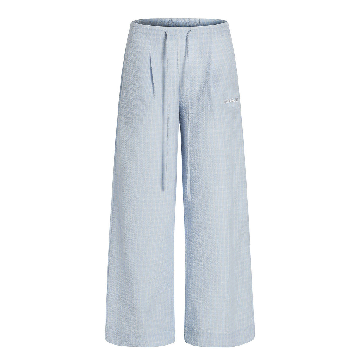 Checkered pants wide leg pants loose pants