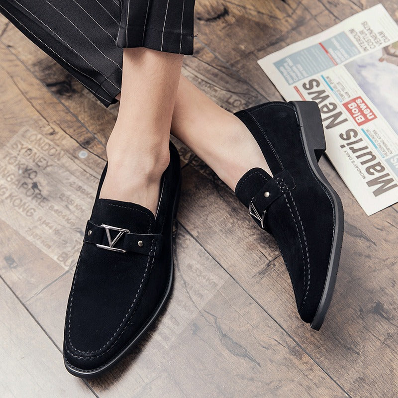 Men's Large-Size Suede Leather Loafers