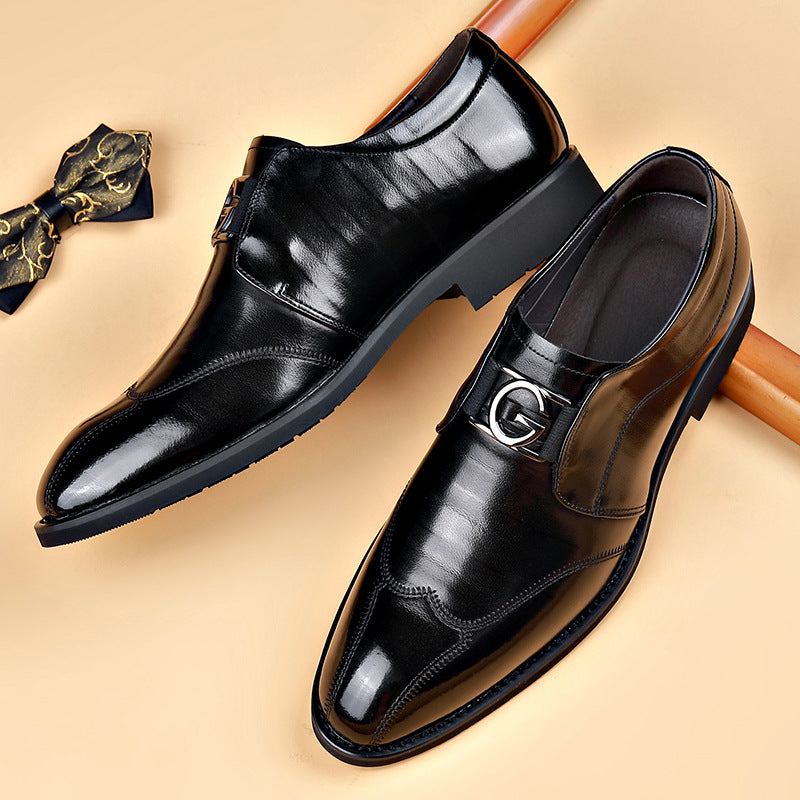 Men's Pointed-Toe Business Leather Shoes