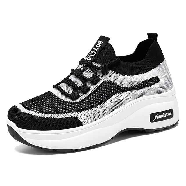 Women's Thick-Sole Mesh Casual Shoes