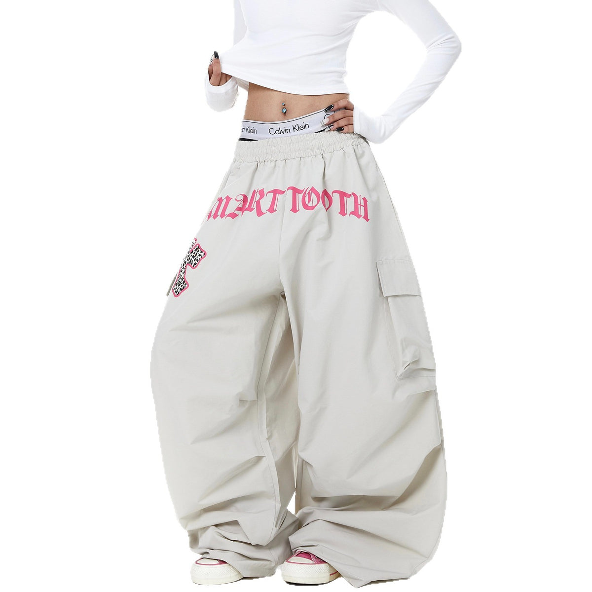 Cargo Pants Women Wide-Leg Pants Jazz Dance Knife Pants