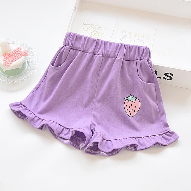 Girls' pants three quarter pants