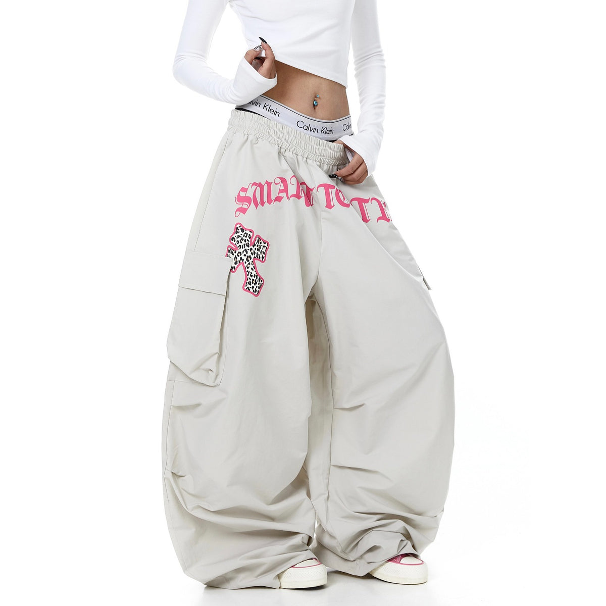 Cargo Pants Women Wide-Leg Pants Jazz Dance Knife Pants