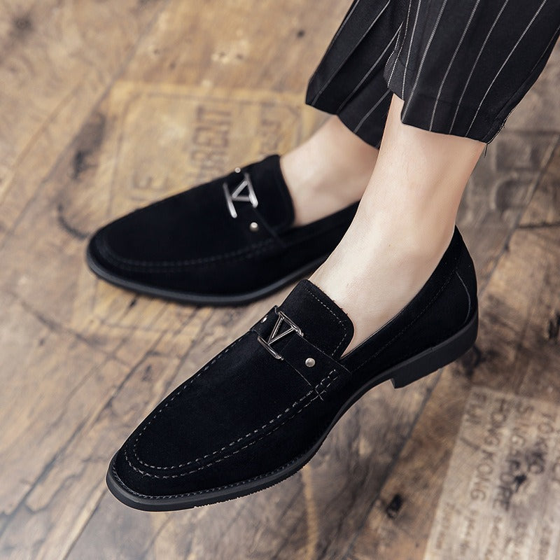 Men's Large-Size Suede Leather Loafers