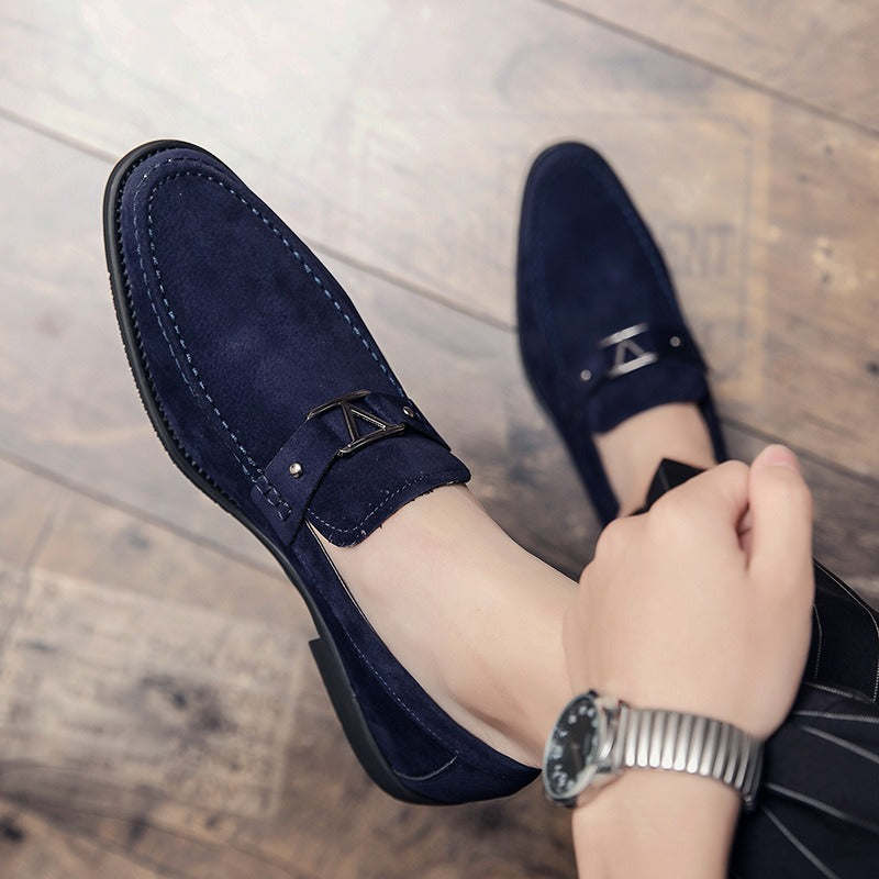 Men's Large-Size Suede Leather Loafers