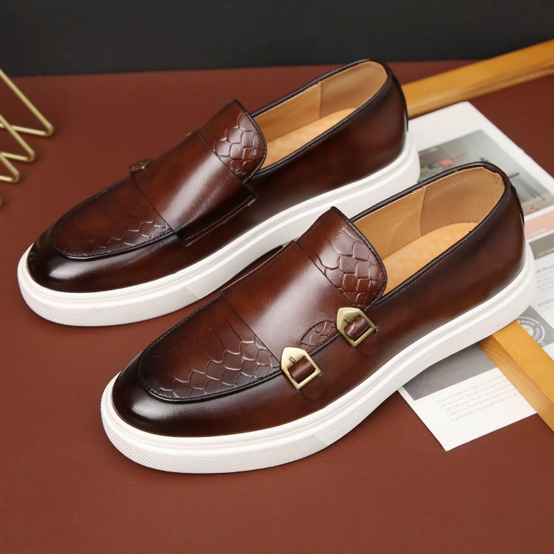 Men's Casual Leather Skate Shoes