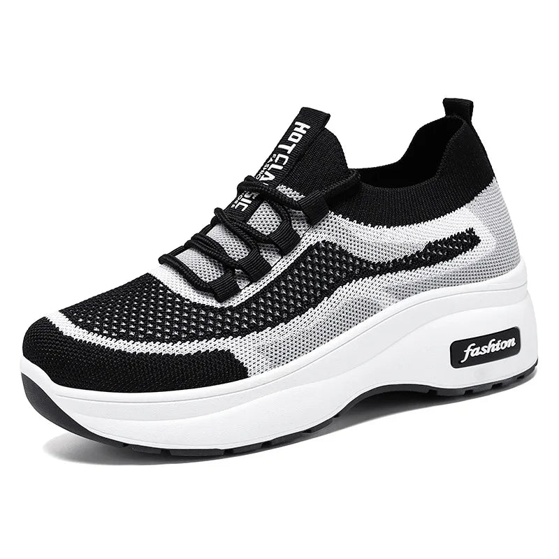Women's Thick-Sole Mesh Casual Shoes