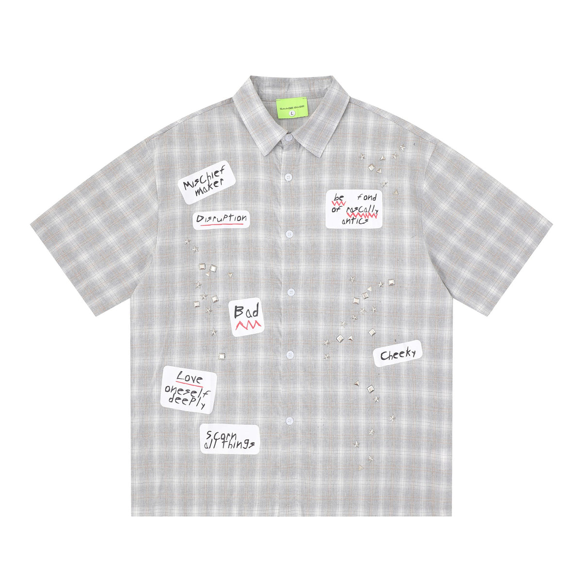Plaid shirt T-shirt