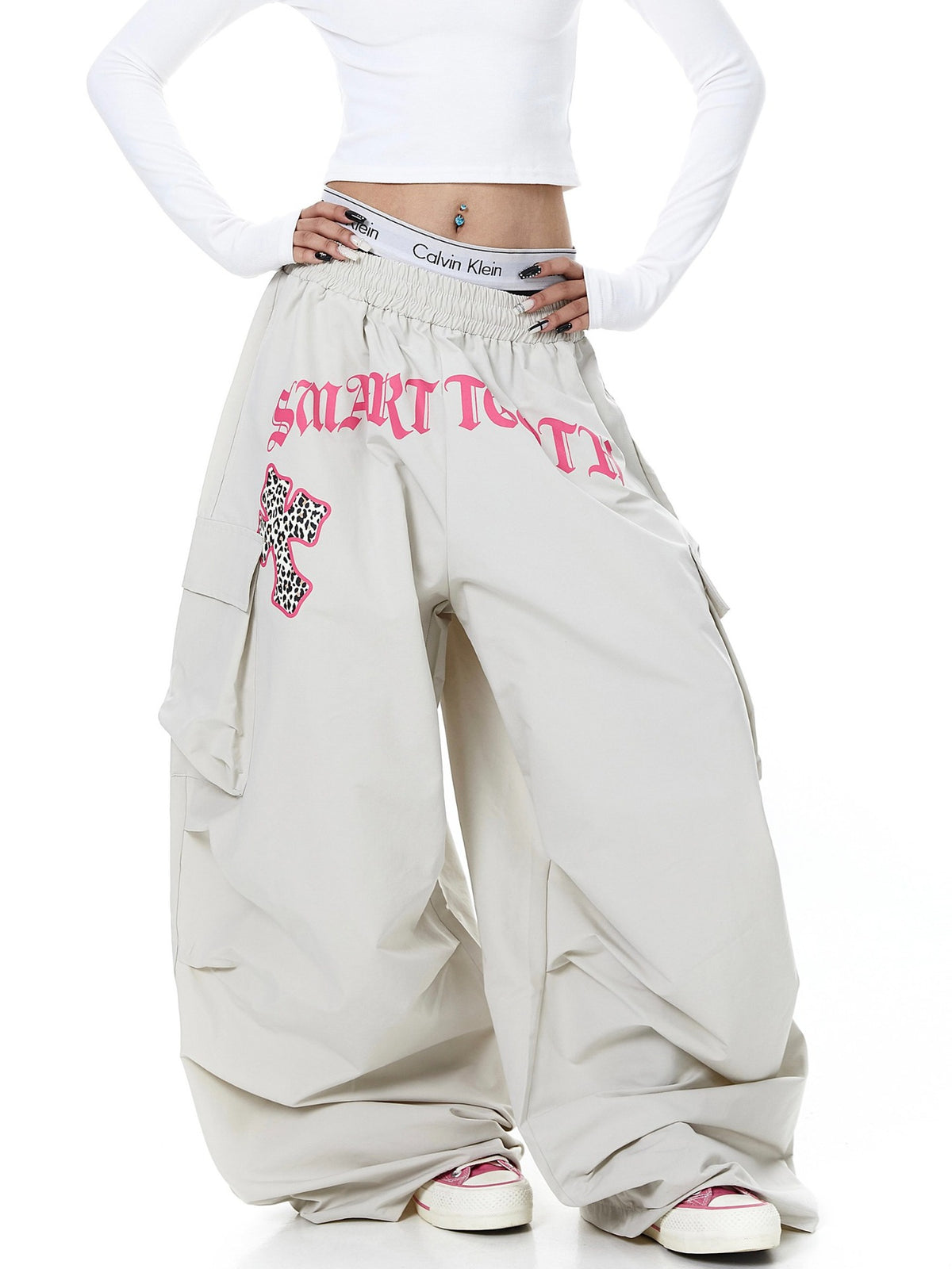 Cargo Pants Women Wide-Leg Pants Jazz Dance Knife Pants