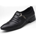 Men's Business Casual Leather Slip-On Shoes