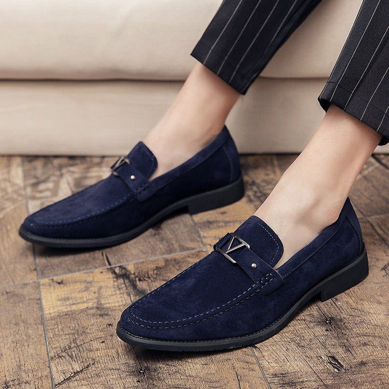 Men's Large-Size Suede Leather Loafers