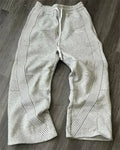 Casual Striped Wide-Leg Sweatpants