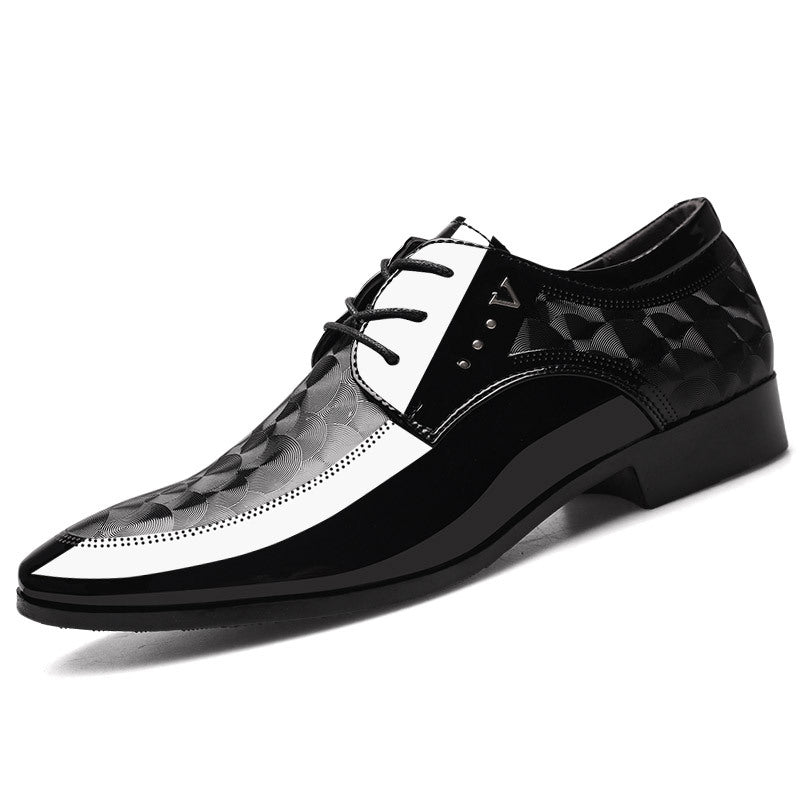Men's Plus-Size Patent Leather Dress Shoes