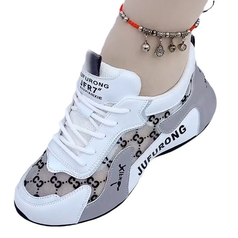 Unisex Color-Blocked Mesh Running Shoes