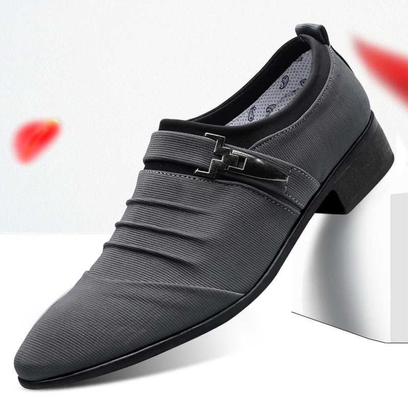 Men's Plus-Size Breathable Slip-On Canvas Shoes