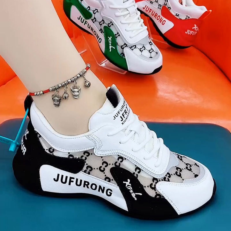 Unisex Color-Blocked Mesh Running Shoes