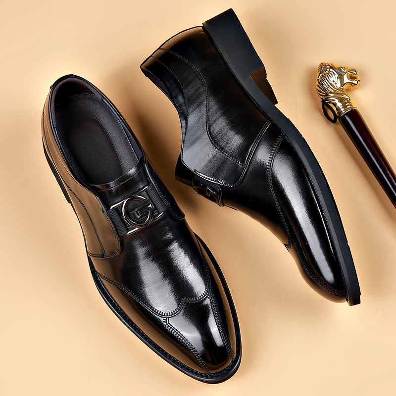 Men's Pointed-Toe Business Leather Shoes