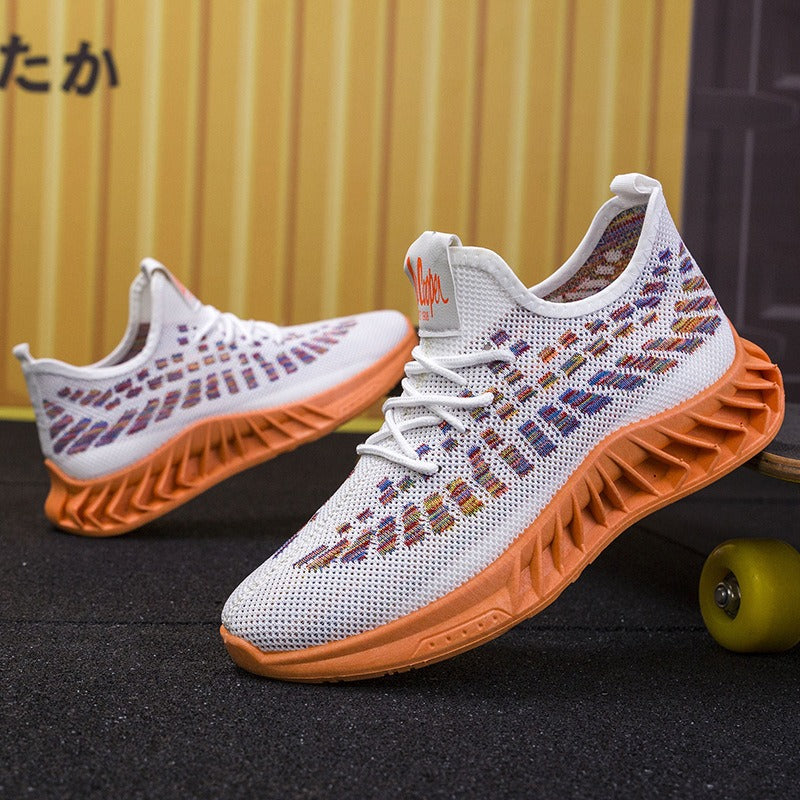 Men's Korean Style Flywoven Running Shoes