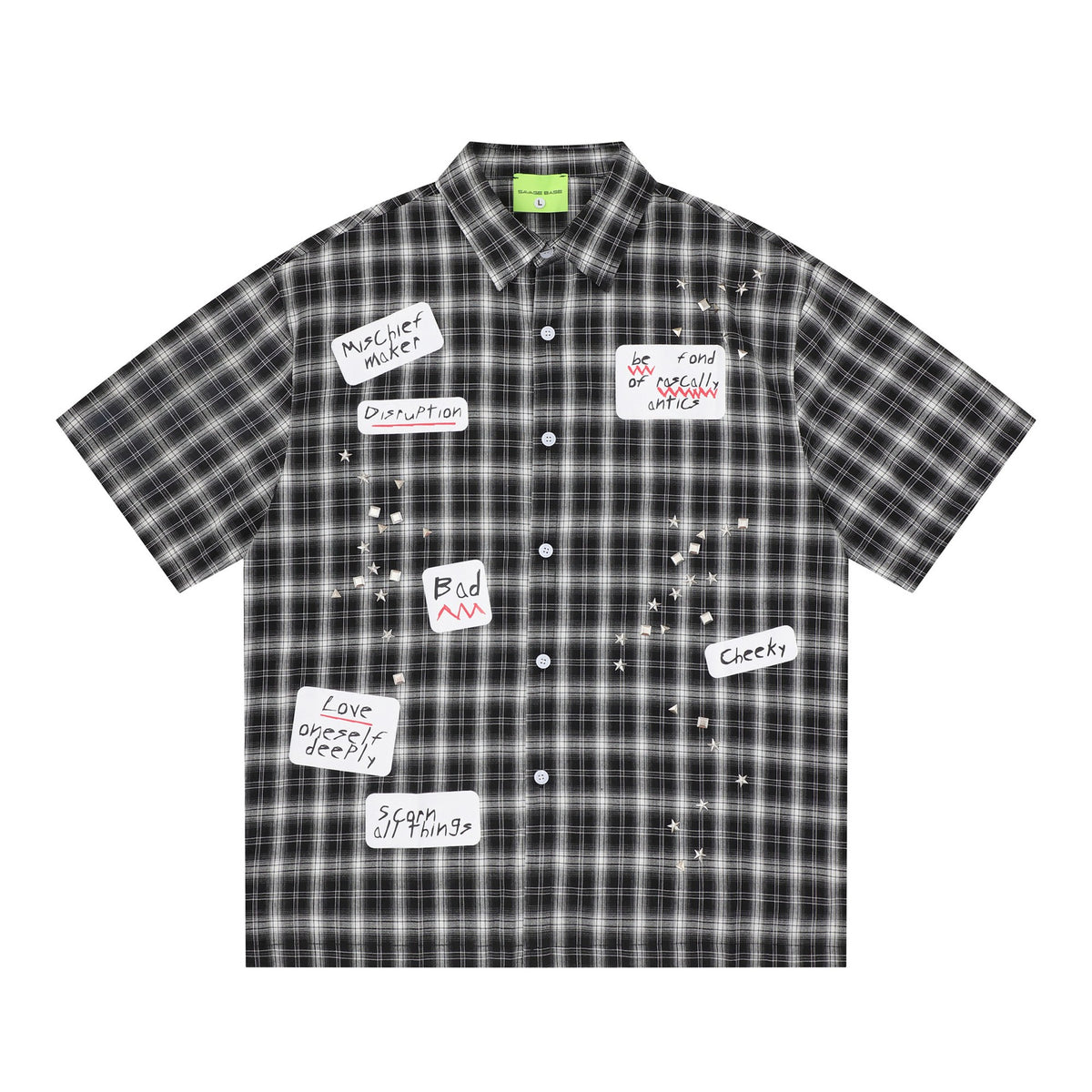Plaid shirt T-shirt