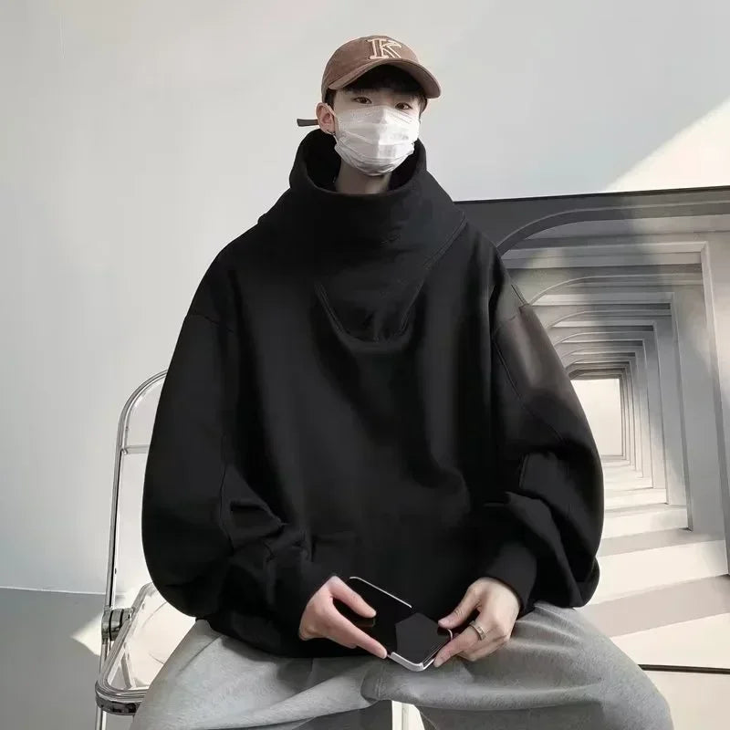 Men's Turtleneck Pullover Hoodie