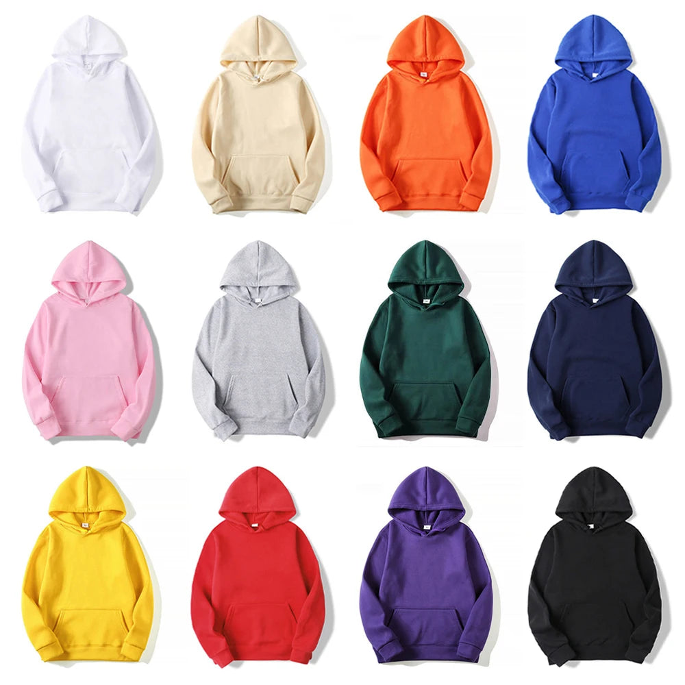 Unisex Blank Fleece Hoodie