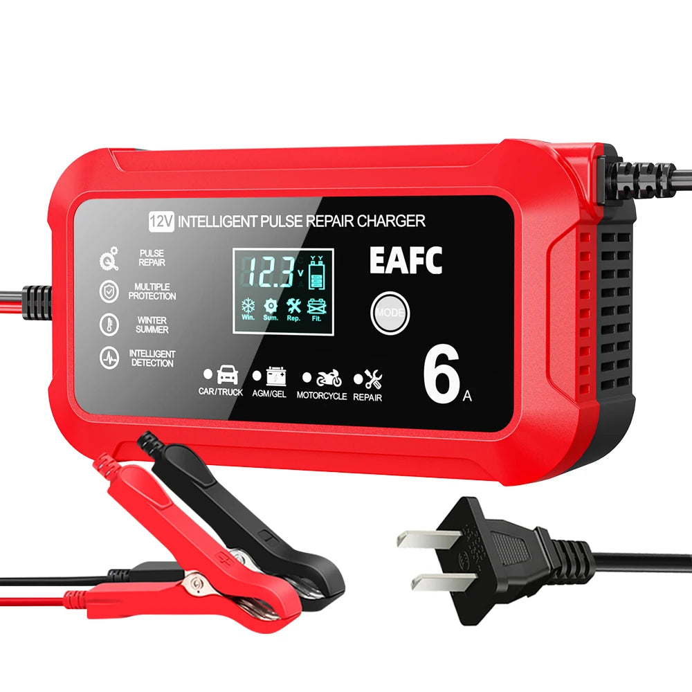 Smart 12V Car Battery Charger & Maintainer