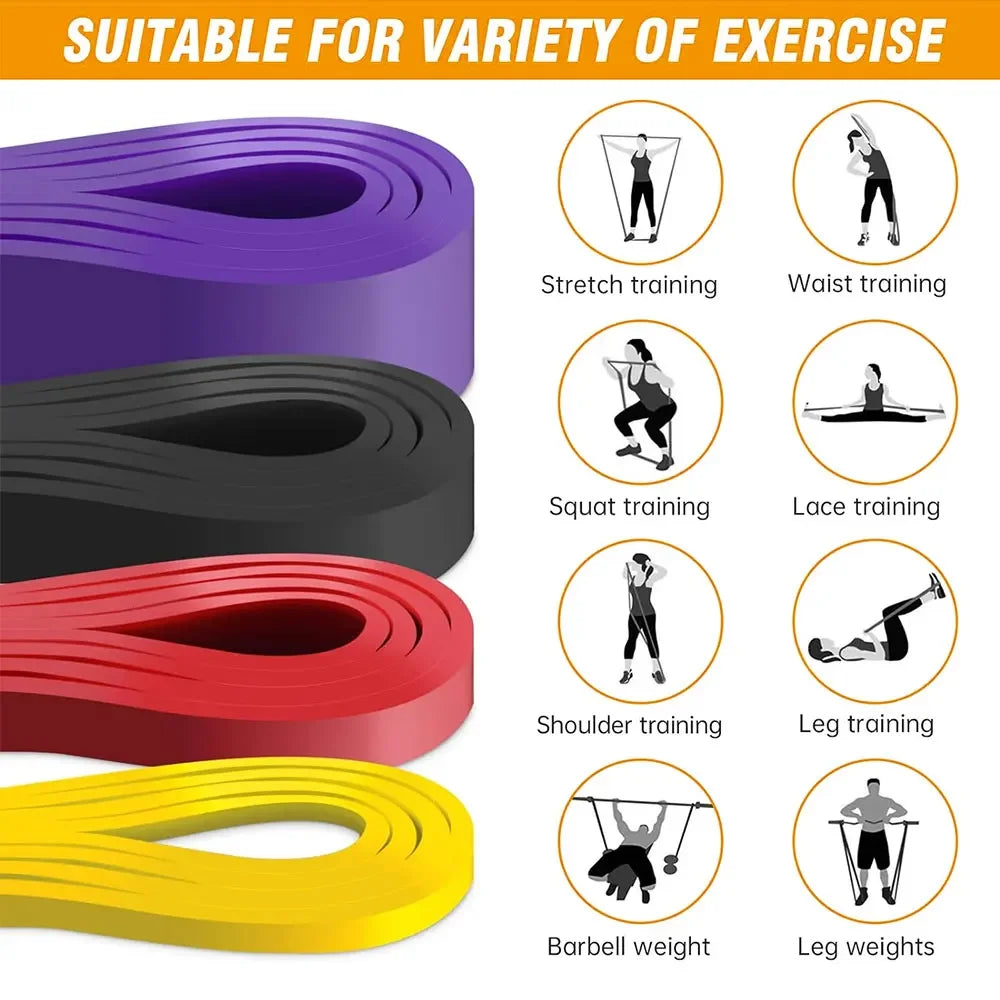 7-Level Pull-Up Assist Resistance Band Set
