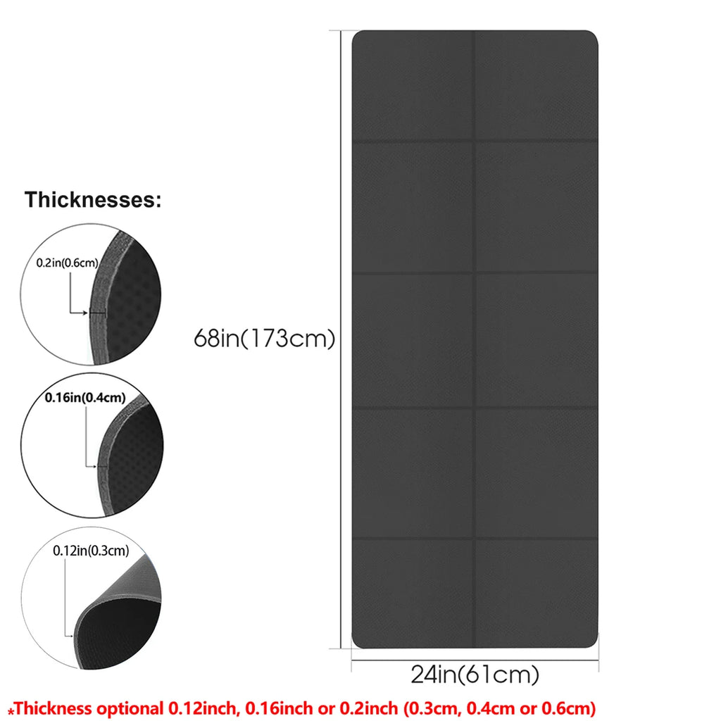 Foldable Yoga Mat — Eco-Friendly EVA Travel Exercise Mat (3mm / 4mm / 6mm)