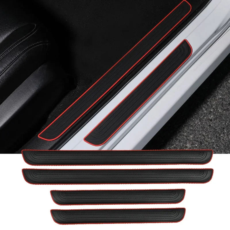 Rubber Door Sill Scuff Protectors (4-Pack)