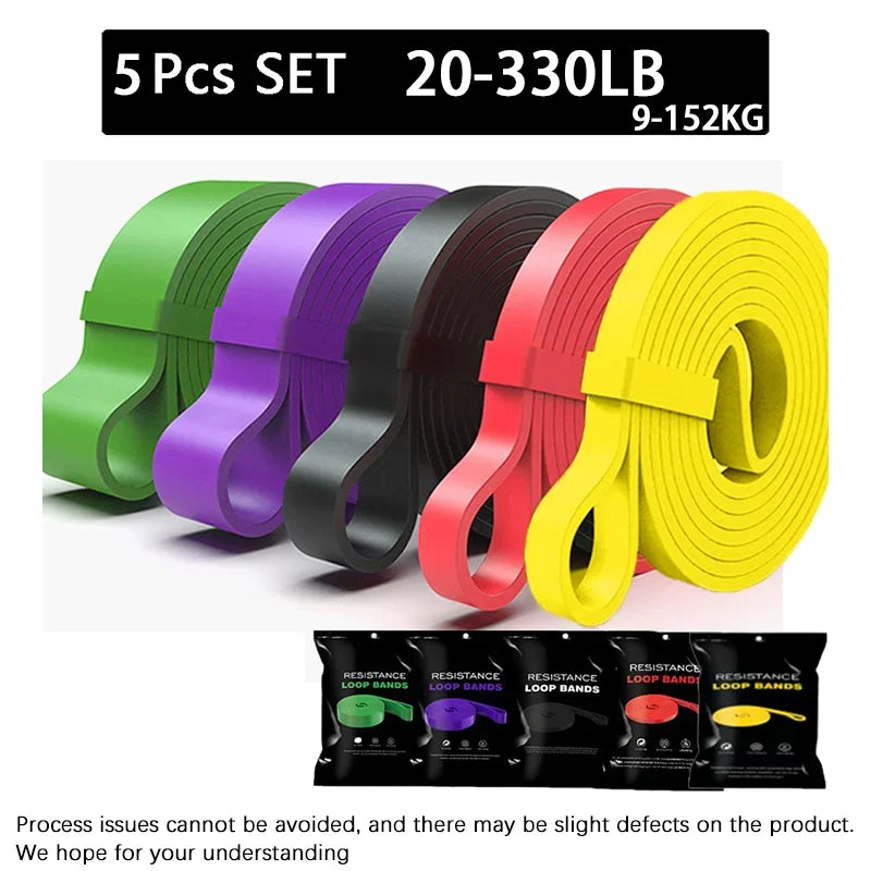 7-Level Pull-Up Assist Resistance Band Set