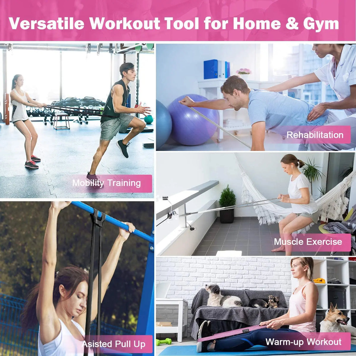 Fabric Long Resistance Band Set