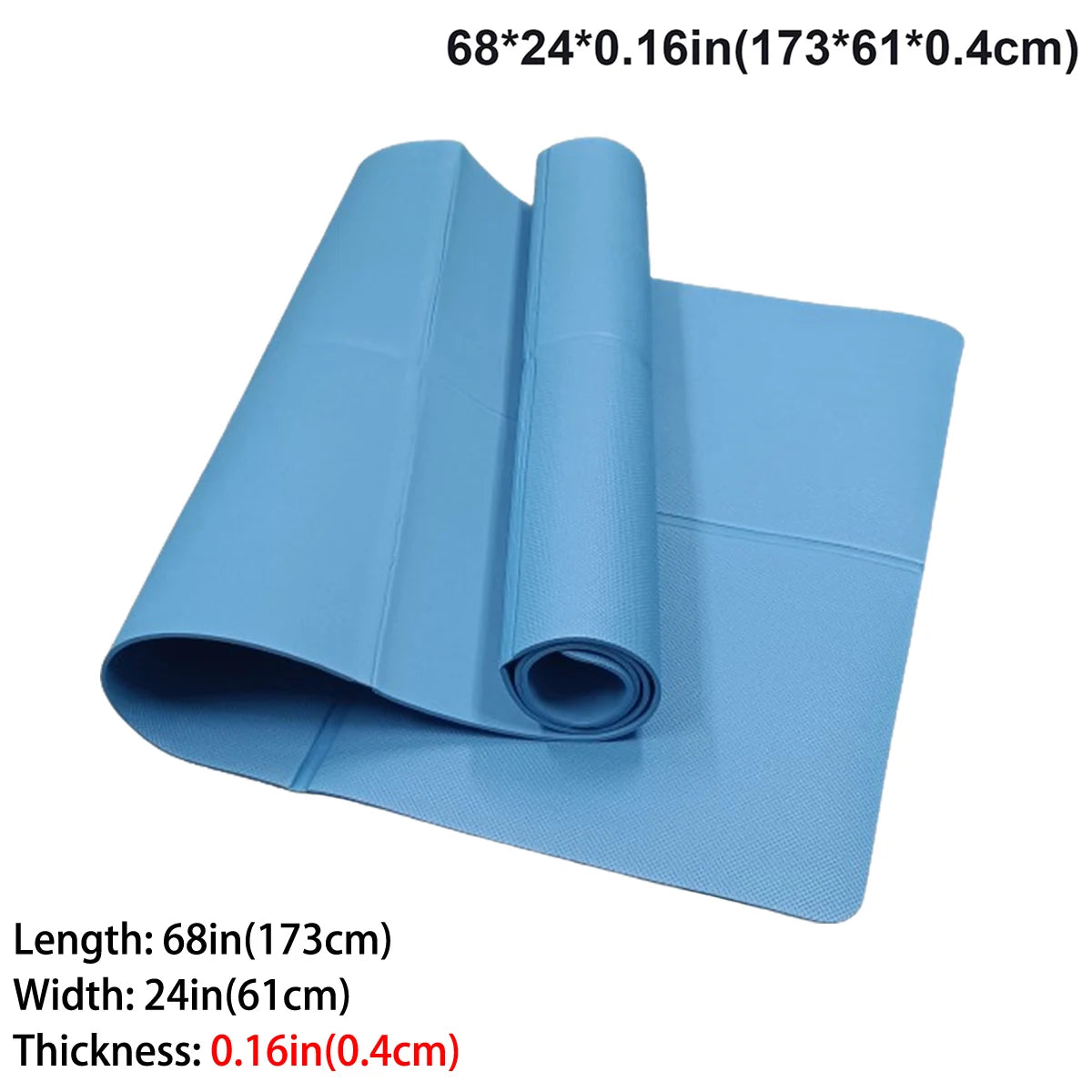 Foldable Yoga Mat — Eco-Friendly EVA Travel Exercise Mat (3mm / 4mm / 6mm)