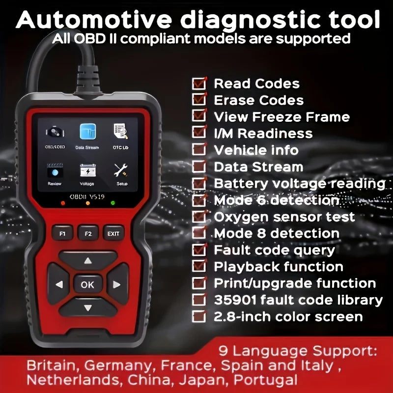 V519 OBD2 Car Diagnostic Scanner