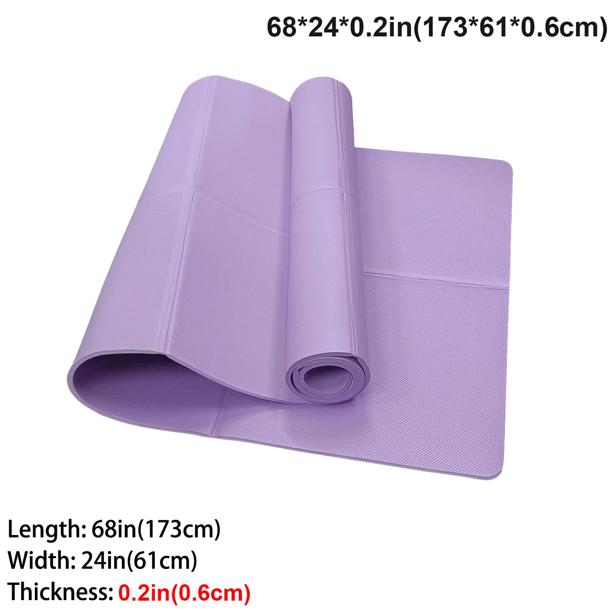 Foldable Yoga Mat — Eco-Friendly EVA Travel Exercise Mat (3mm / 4mm / 6mm)