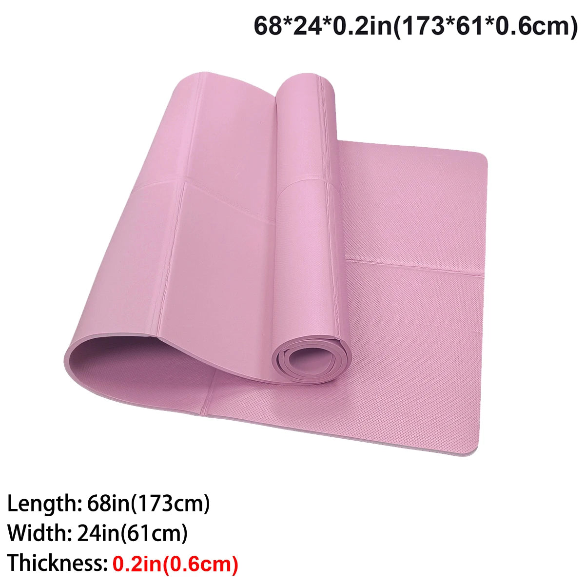 Foldable Yoga Mat — Eco-Friendly EVA Travel Exercise Mat (3mm / 4mm / 6mm)