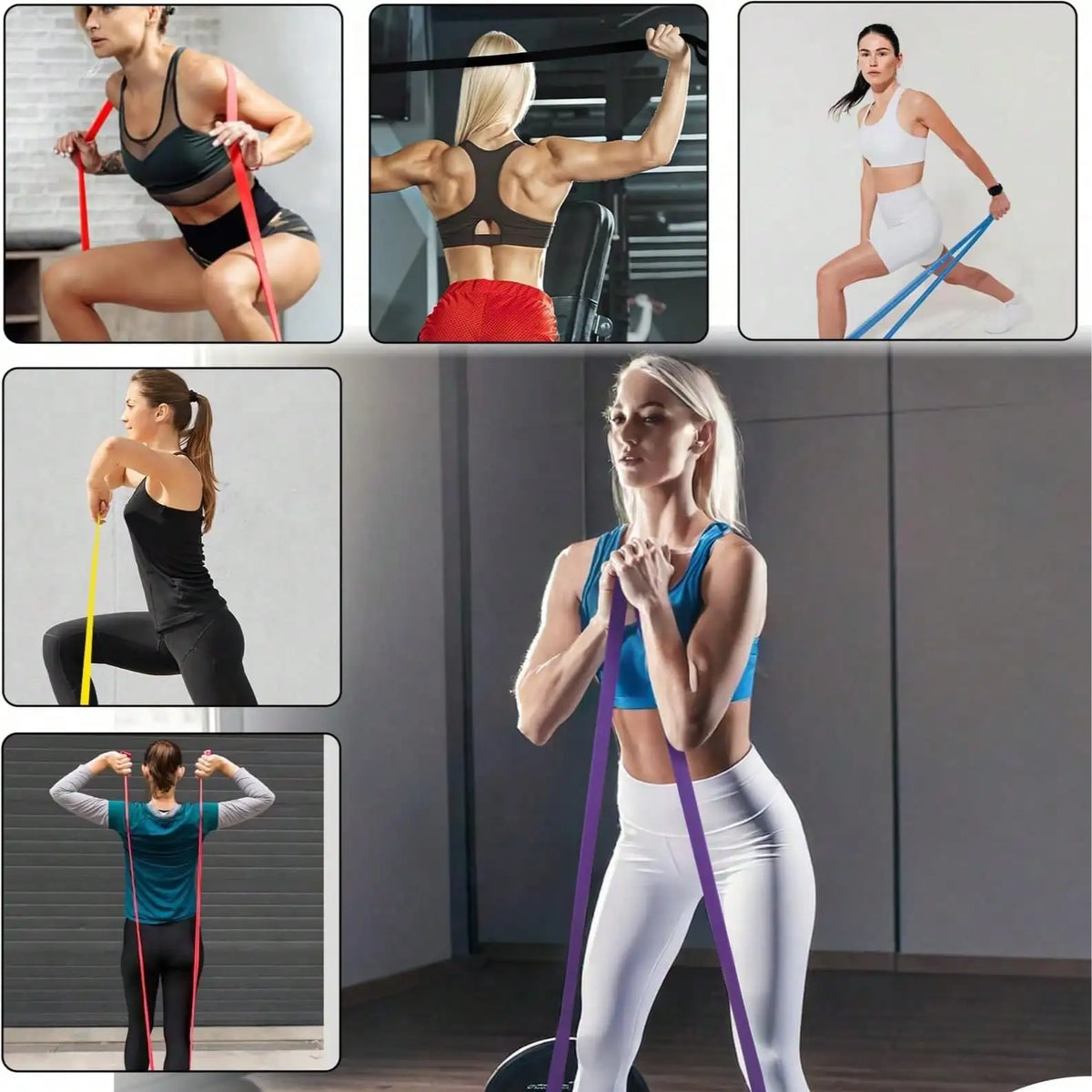 5-120 Lbs Pull-Up Assist Band Set