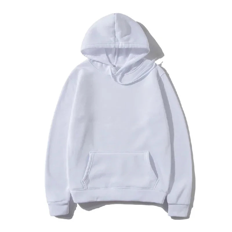 Unisex Solid-Color Pullover Hoodie