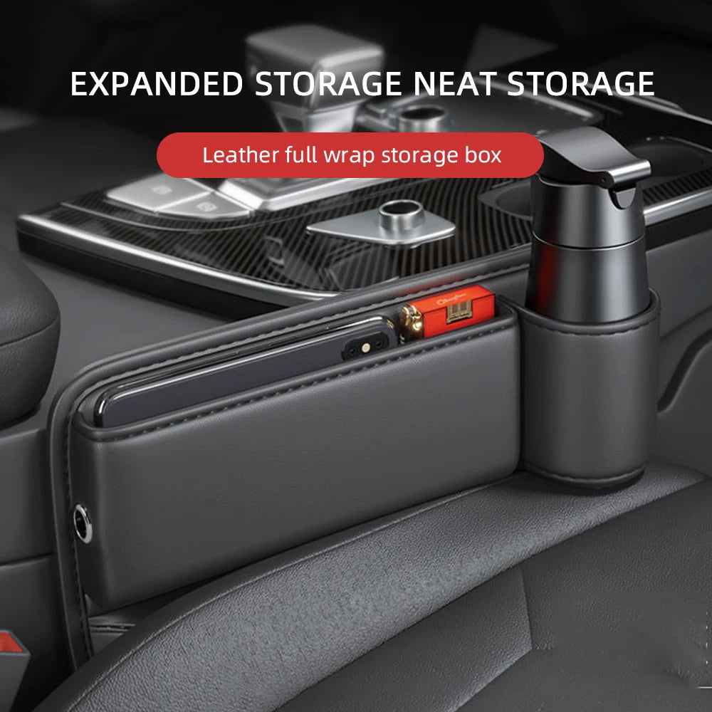 Universal Car Seat Gap Organizer with Cup Holder