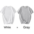 Unisex Cotton Solid T-Shirt 2-Pack