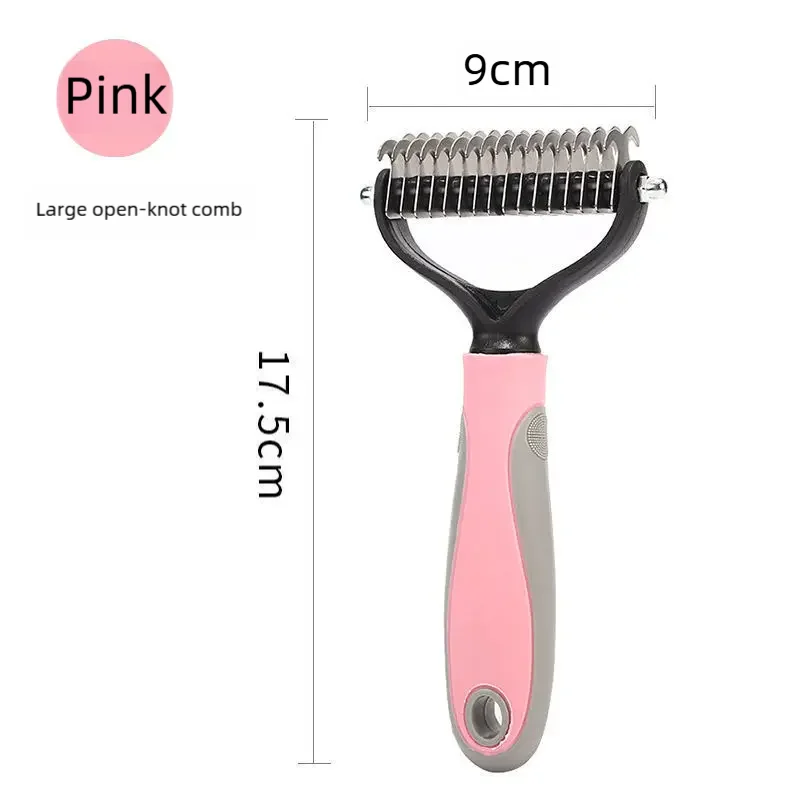 Double-Sided Stainless Steel Pet Deshedding Brush