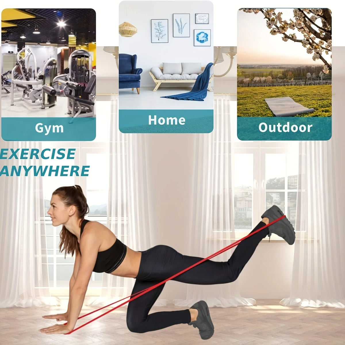 Stackable TPE Resistance Band Set