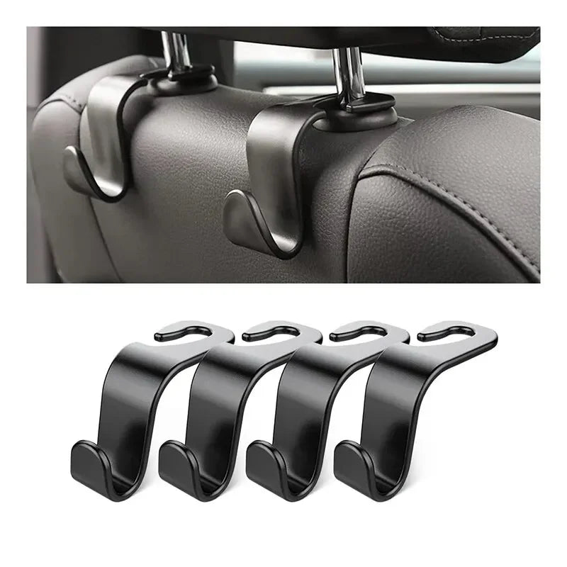 Car Headrest Hooks (4-Pack)