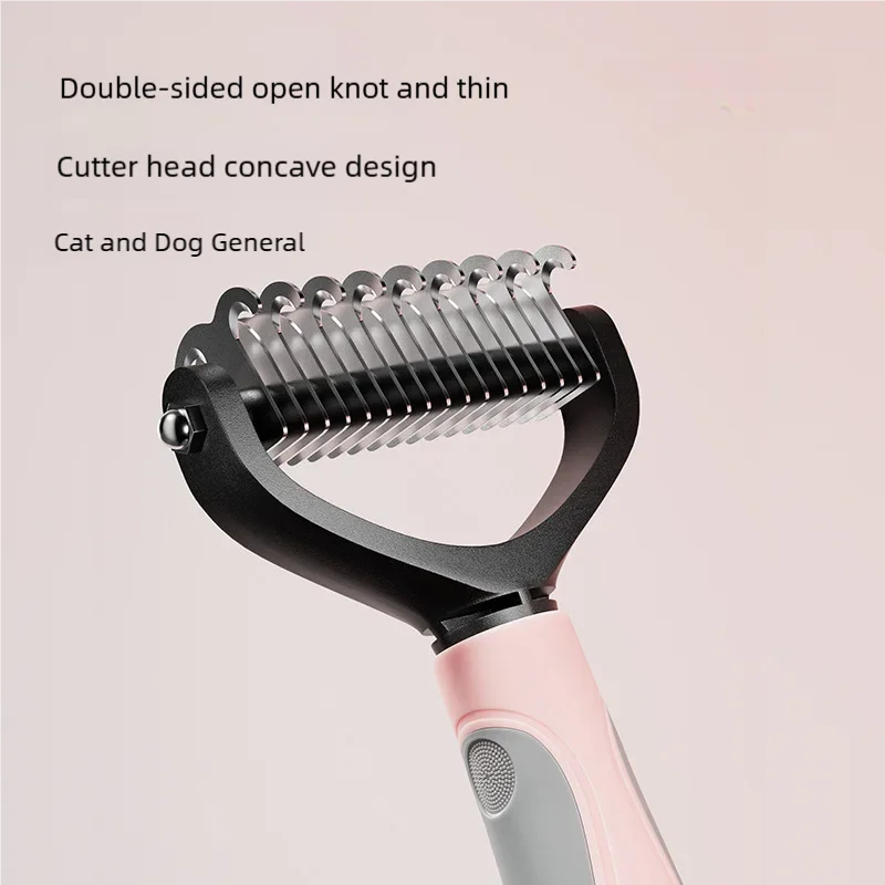 Double-Sided Stainless Steel Pet Deshedding Brush