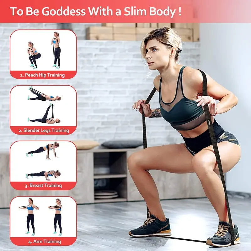 Fabric Long Resistance Band Set