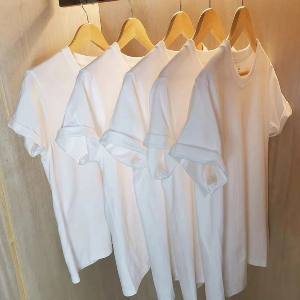 Unisex Cotton Solid T-Shirt 2-Pack