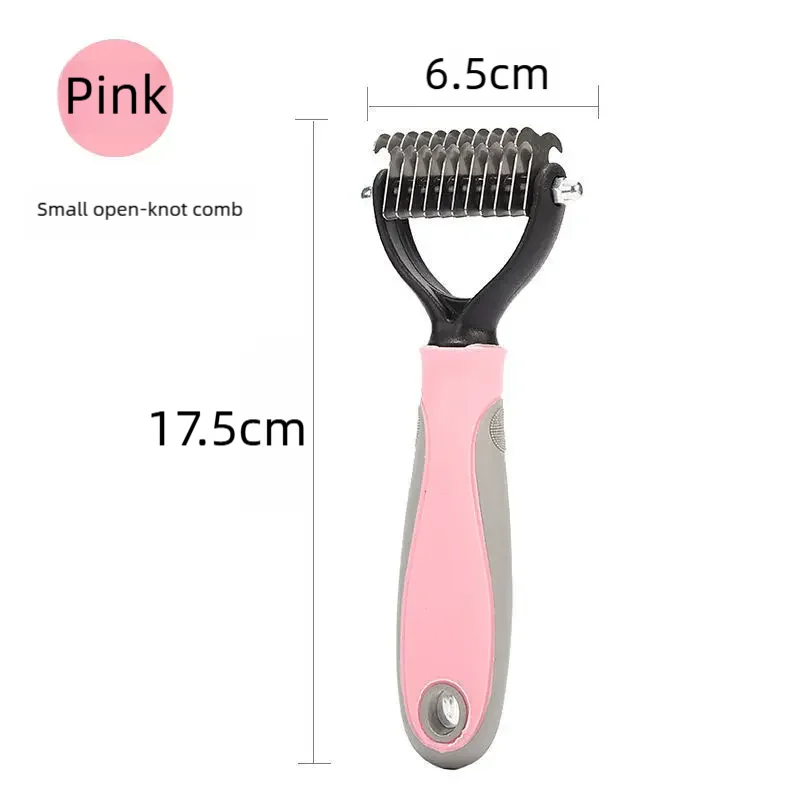 Double-Sided Stainless Steel Pet Deshedding Brush