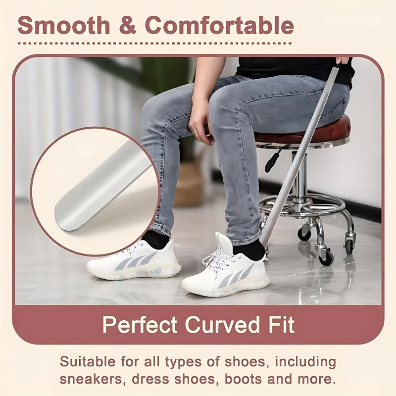 Extra Long Stainless Steel Shoe Horn
